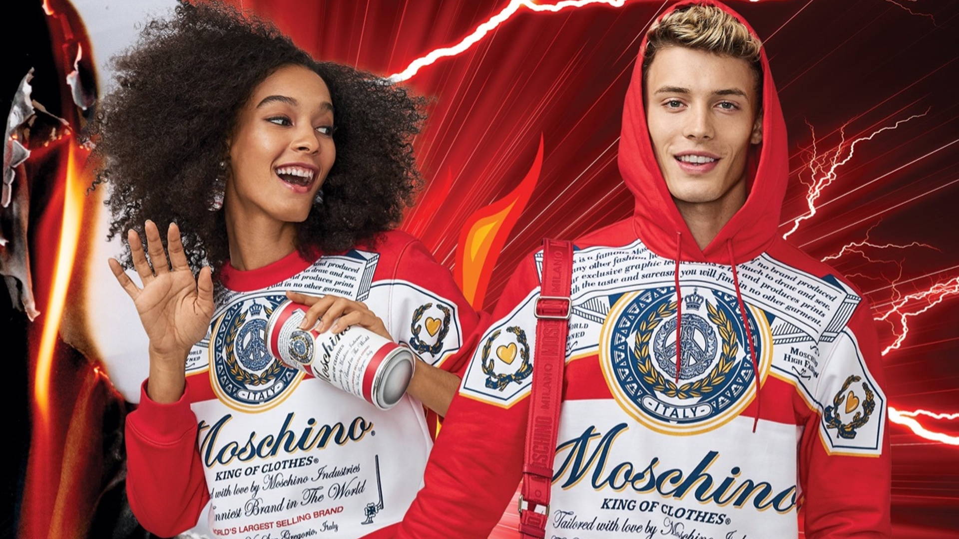Featured image for Moschino And Budweiser Create Fashionable Twist On Iconic Beer Label