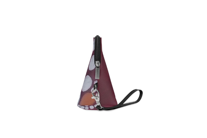 Boho Dots Faux Leather Makeup Bag with Strap - Image 4