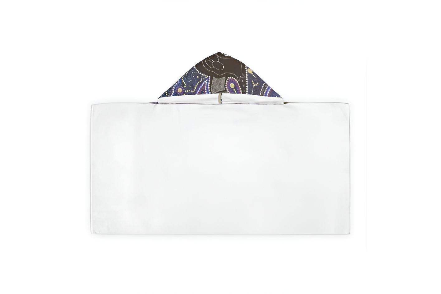 Indigenous Art Hooded Kids Towel – Cotton Terry Lining, Beach & Bath Wrap with nice Comfort - Image 4