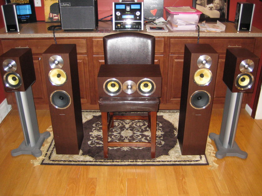B&W CM7 CM1 CM Centre Set w/ Stands Wenge EC For Sale | Audiogon