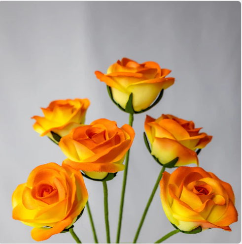 Orange Velveteen Bloom - Realistic Artificial Flowers - Image 2