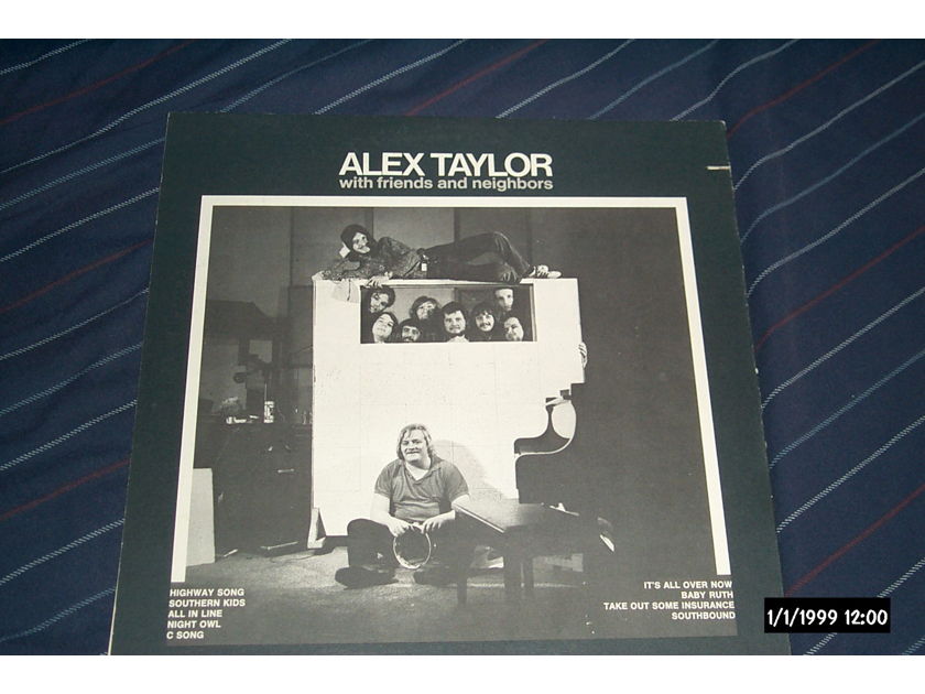 Alex Taylor - With Friends & Neignbors Pink Capricorn Label LP NM