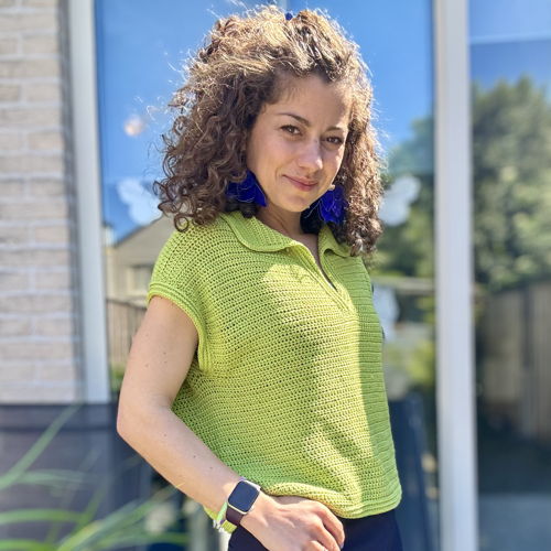 The Polo T-Shirt Crochet Pattern | Oversized, Drop-Shoulder Design (XS–5XL)