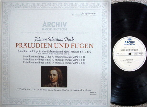 Archiv / WALCHA, - Bach Preludes & Fugues, MINT!