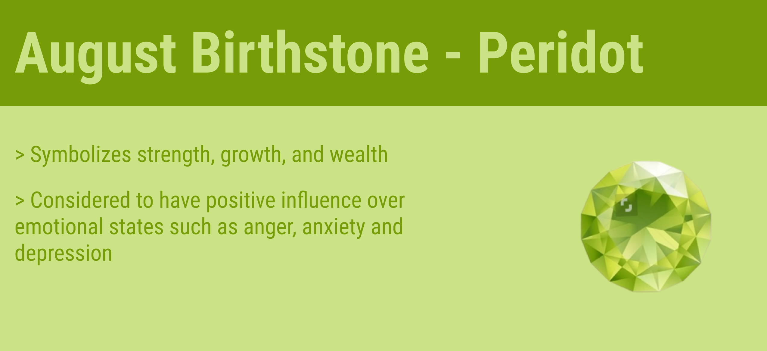 august birthstone quick facts