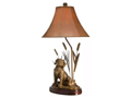 White River Dog with Decoy Table Lamp