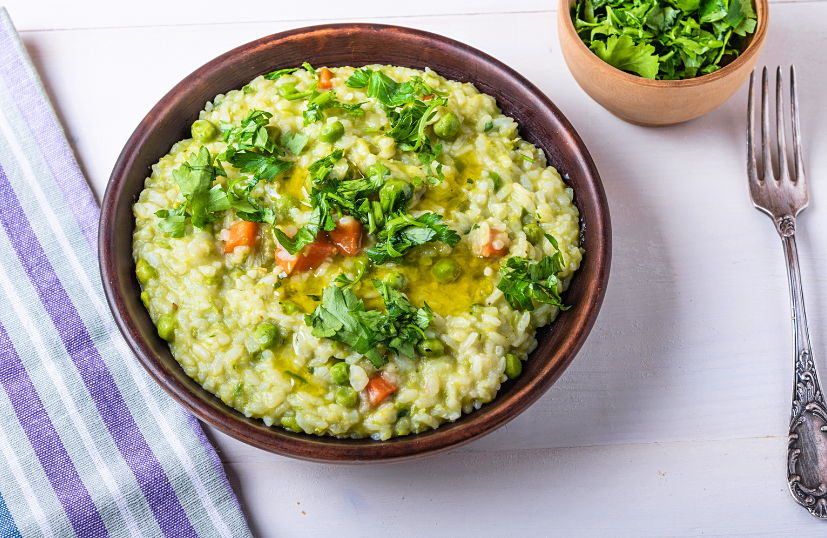Roasted Vegetable Risotto with Sun-Dried Tomato Butter | Prefare Meals