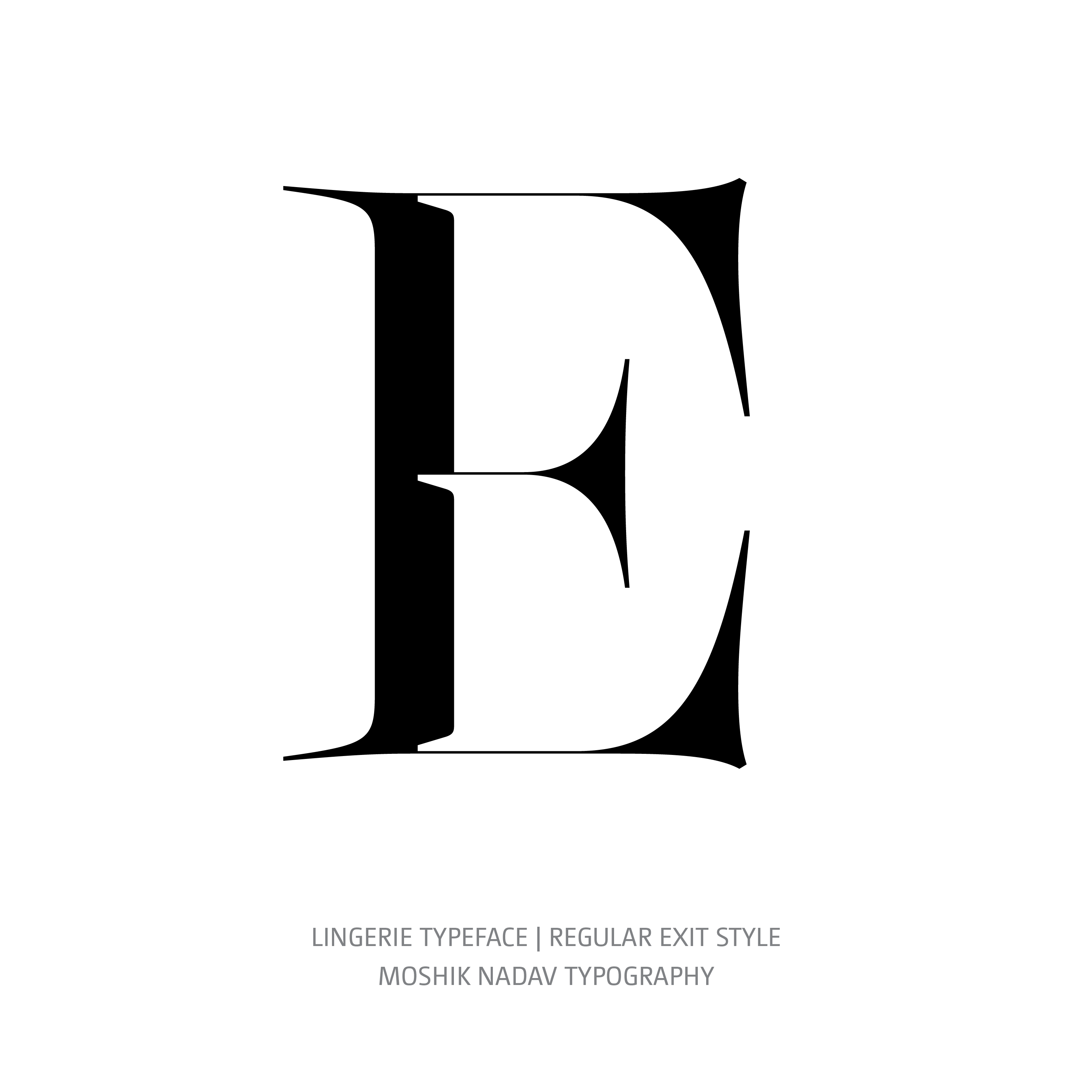 Lingerie Typeface Regular Exit E
