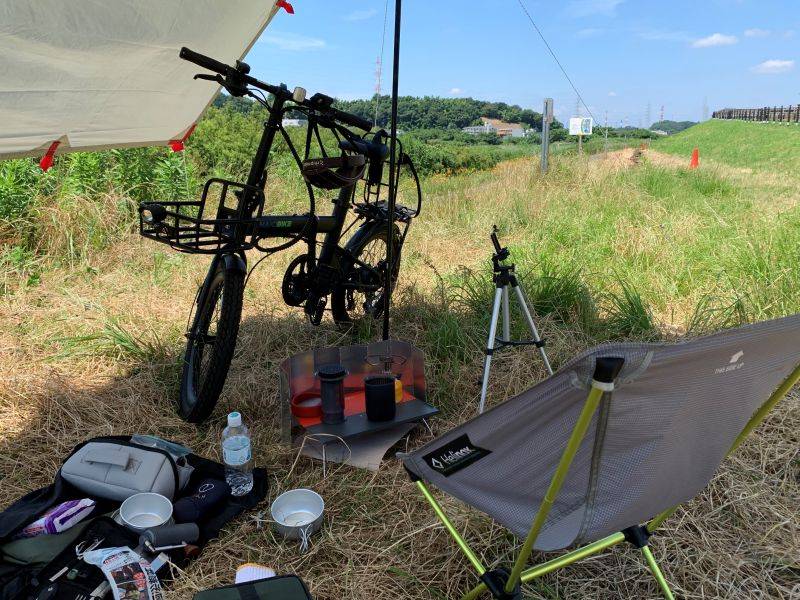 NaiciBikeC2でデイキャンプ