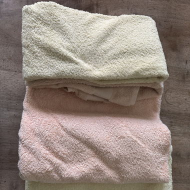 Handtücher gelb und orange