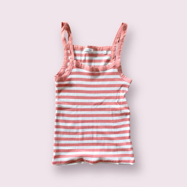 Pink striped top