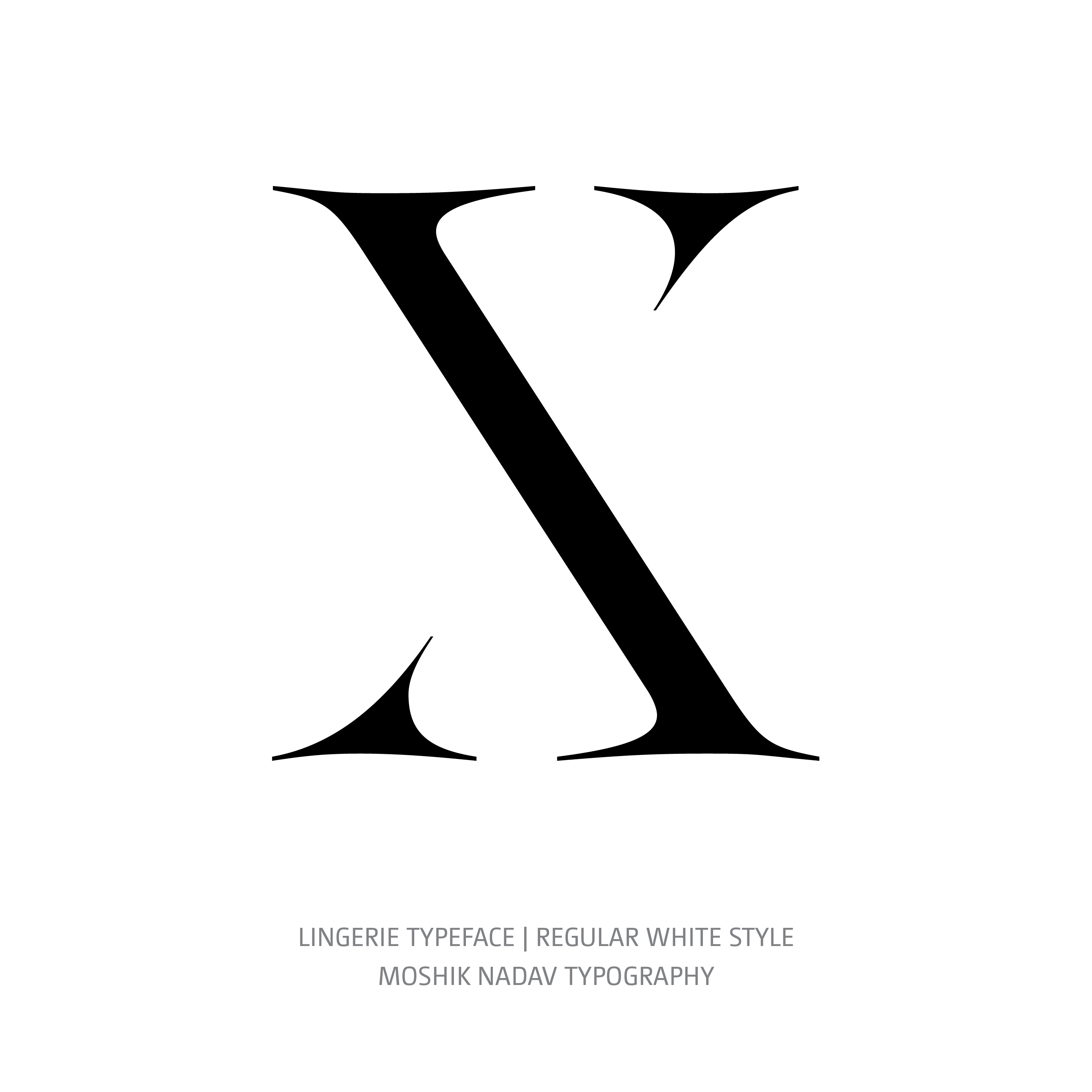 Lingerie Typeface Regular White X