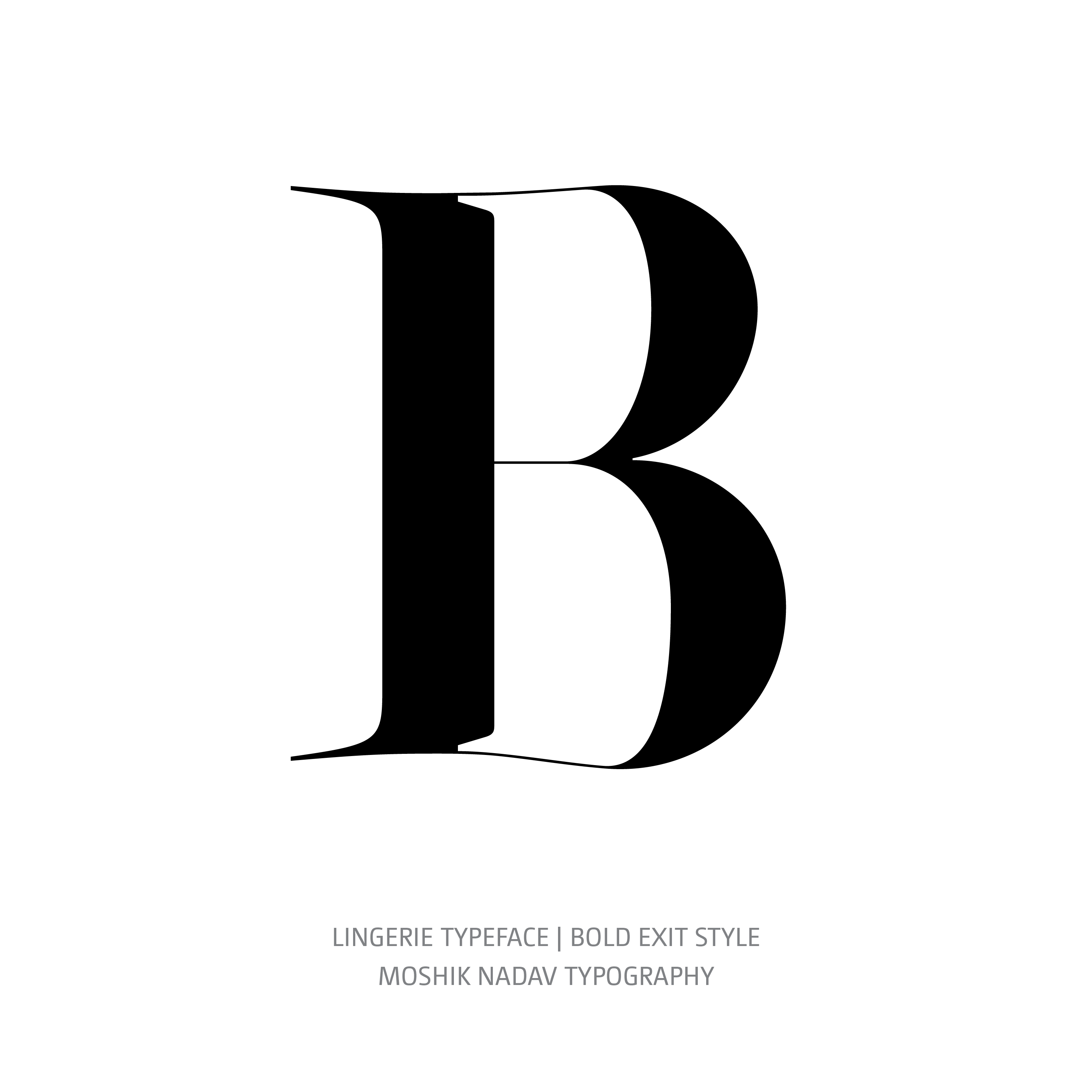 Lingerie Typeface Bold Exit B