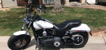 2017 HARLEY-DAVIDSON DYNA FAT BOB motorcycle for rent near Arvada, CO
