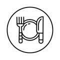 dinnerware and flatware icon