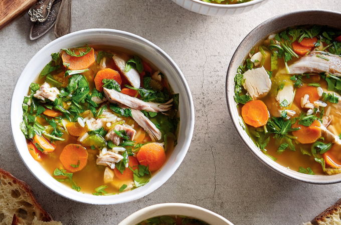 Hearty Chicken and Rice Soup