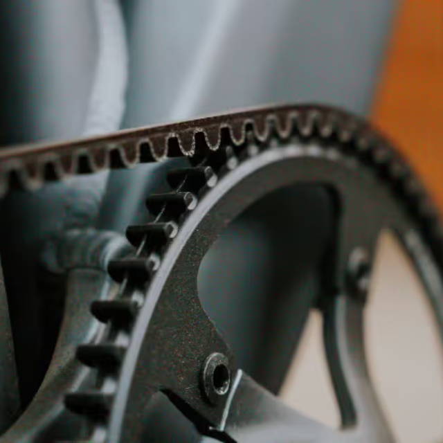 Close up of BESV electric bike frame