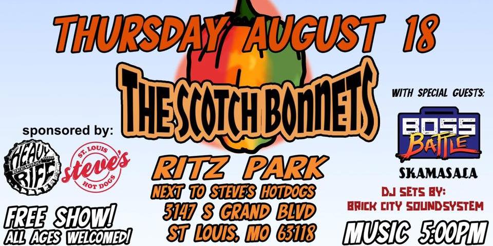 The Scotch Bonnets @ Ritz Park promotional image