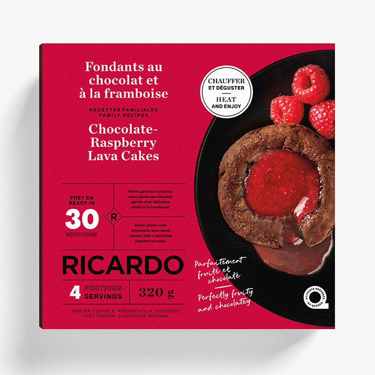 Fondants au chocolat et à la framboise | RICARDO