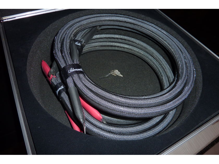 Silversmith 6' pure silver ribbon Speaker Cables