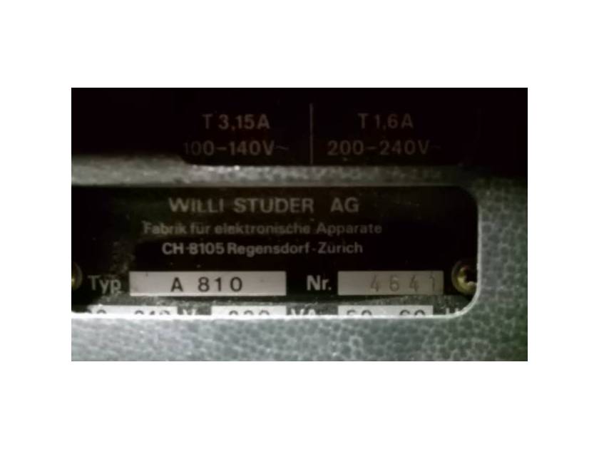 Studer A810 Studio quality, made in Switzerland