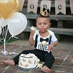 mr onederful first birthday outfit baby boy black and gold party theme ideas cake smash onesie