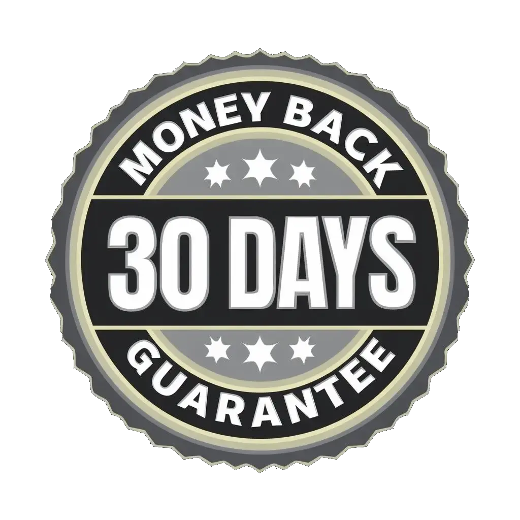 30 days mone back guarantee badge