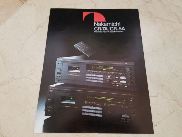 Nakamichi CR-7A Audiophile Cassette Player/ Remote/ Man...