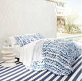 blue and white striped indoor outdoor rug