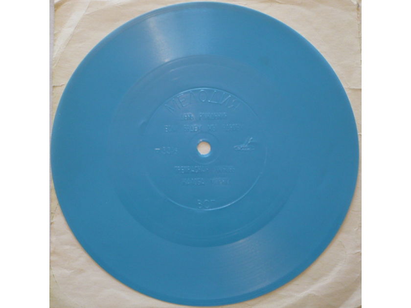 Beatles, Samotsvety, Shocking Blue, Creedence CR. - Vocal-instrumental ensembles of the world. Rare Blue 7" flexi EP. Russia, USSR.
