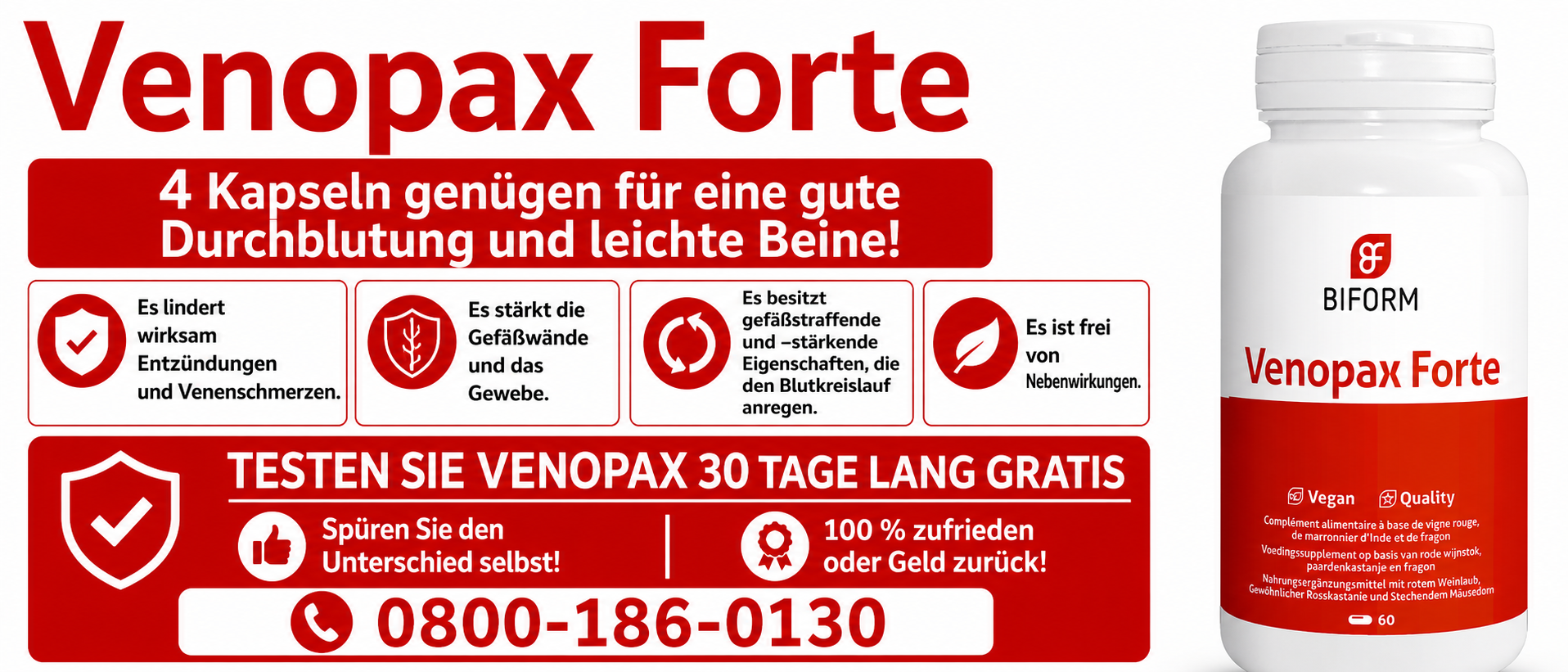 Venopax Forte – verleihen Sie Ihren Beinen Leichtigkeit