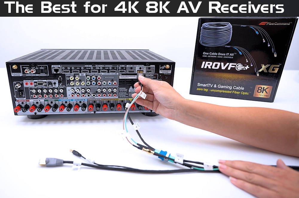 Kramer fiber hdmi av receiver connection example