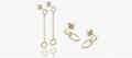 Ladies gold drop earrings - Pobjoy Diamonds