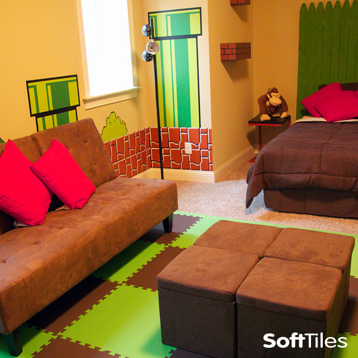 Super Mario Bedroom | Childrens Foam Floor Tiles | SoftTiles
