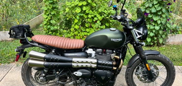 2023 TRIUMPH SCRAMBLER 900 motorcycle for rent near Hagerstown, MD
