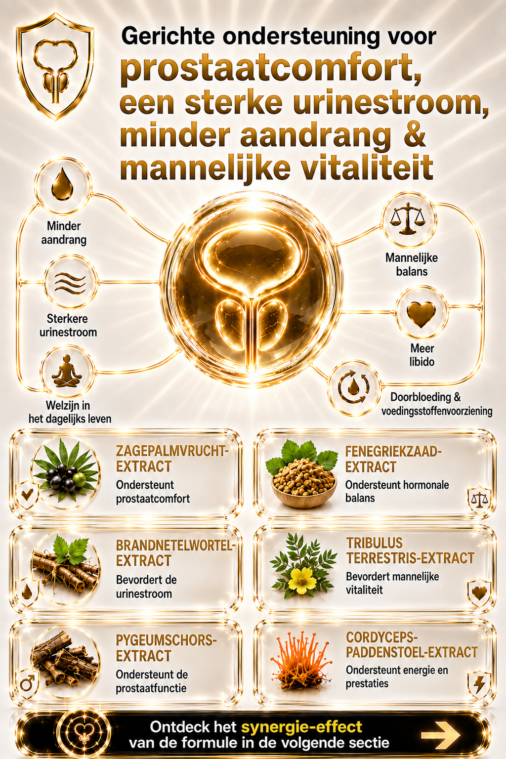 AI-gegenereerde afbeelding: synergetische formule voor prostaat, potentie en urinecomfort