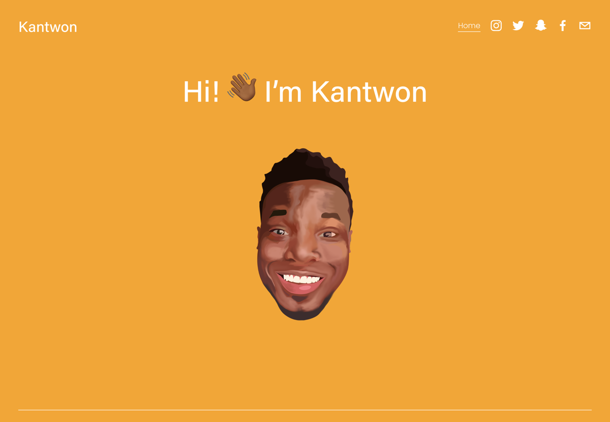 Screenshot of Kantwon, from the personal websites collection.