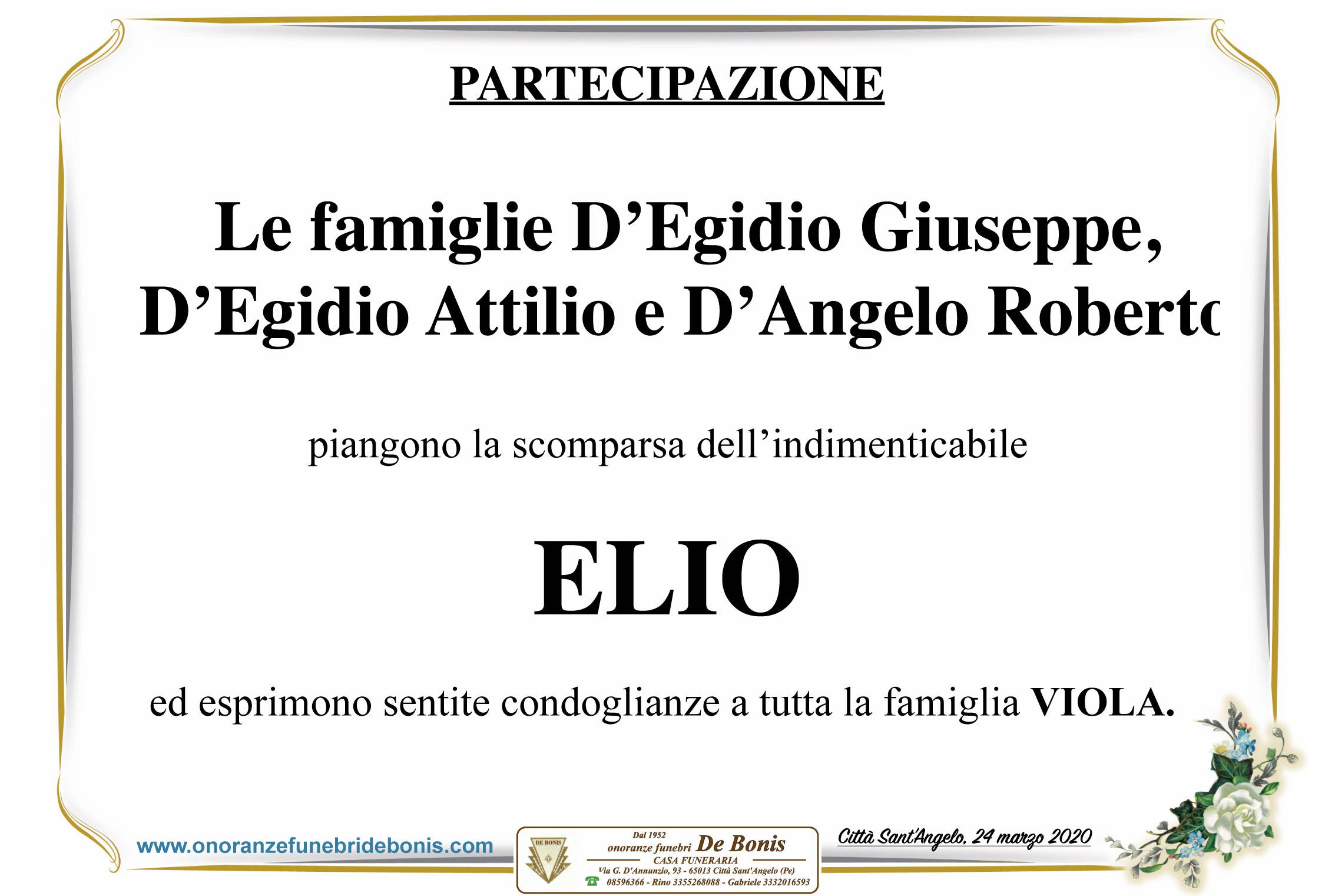 Famiglie D’Egidio e D’Angelo