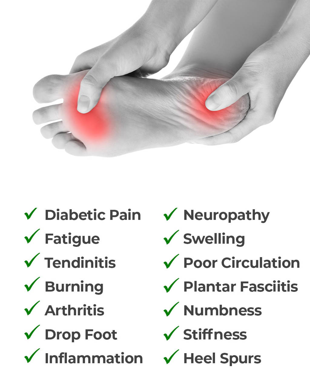 eliminate foot pain, relieve neuropathy, plantar fasciitis