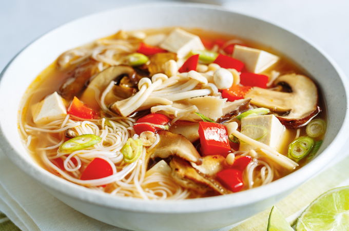 Hearty Miso Soup with Mushrooms