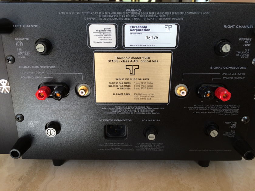 Threshold S-200 Classic 200w Amplifier