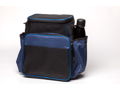 12 Pack Cooler Bag with Aluminum Water Bottle Navy Blue/Black