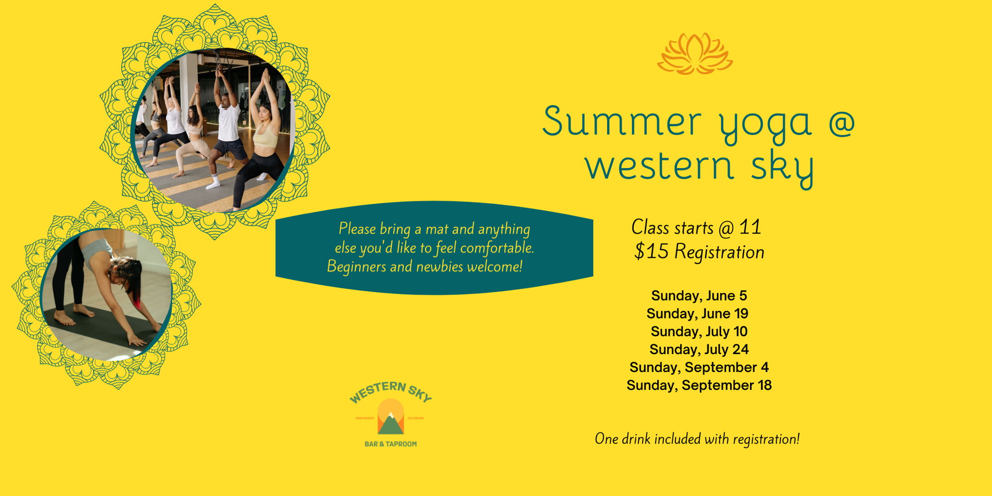 Summer Yoga at Western Sky promotional image