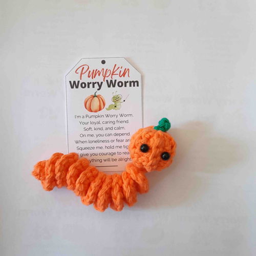 Pompoen Zorgen Worm Haakpatroon