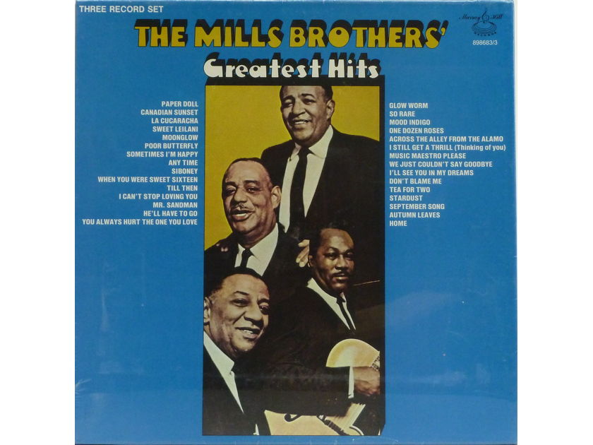 The MILLS BROTHERS - Greatest Hits, 3 LPs Perfect, Still Sealed Set