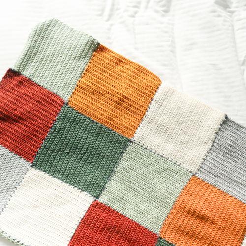 Crochet Beginner Block Blanket