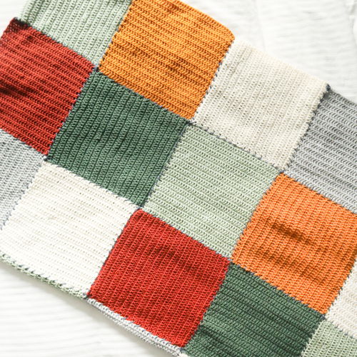 Crochet Beginner Block Blanket