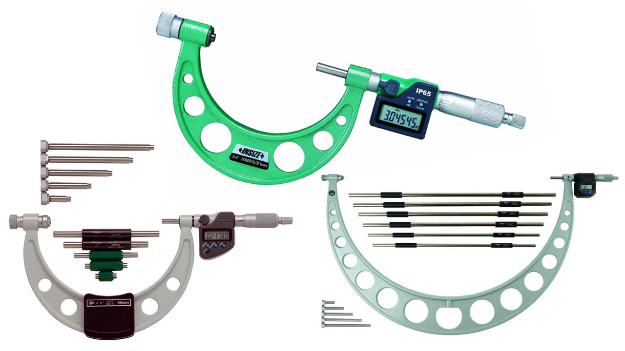 Digital Interchangeable Anvil Micrometers at GreatGages.com