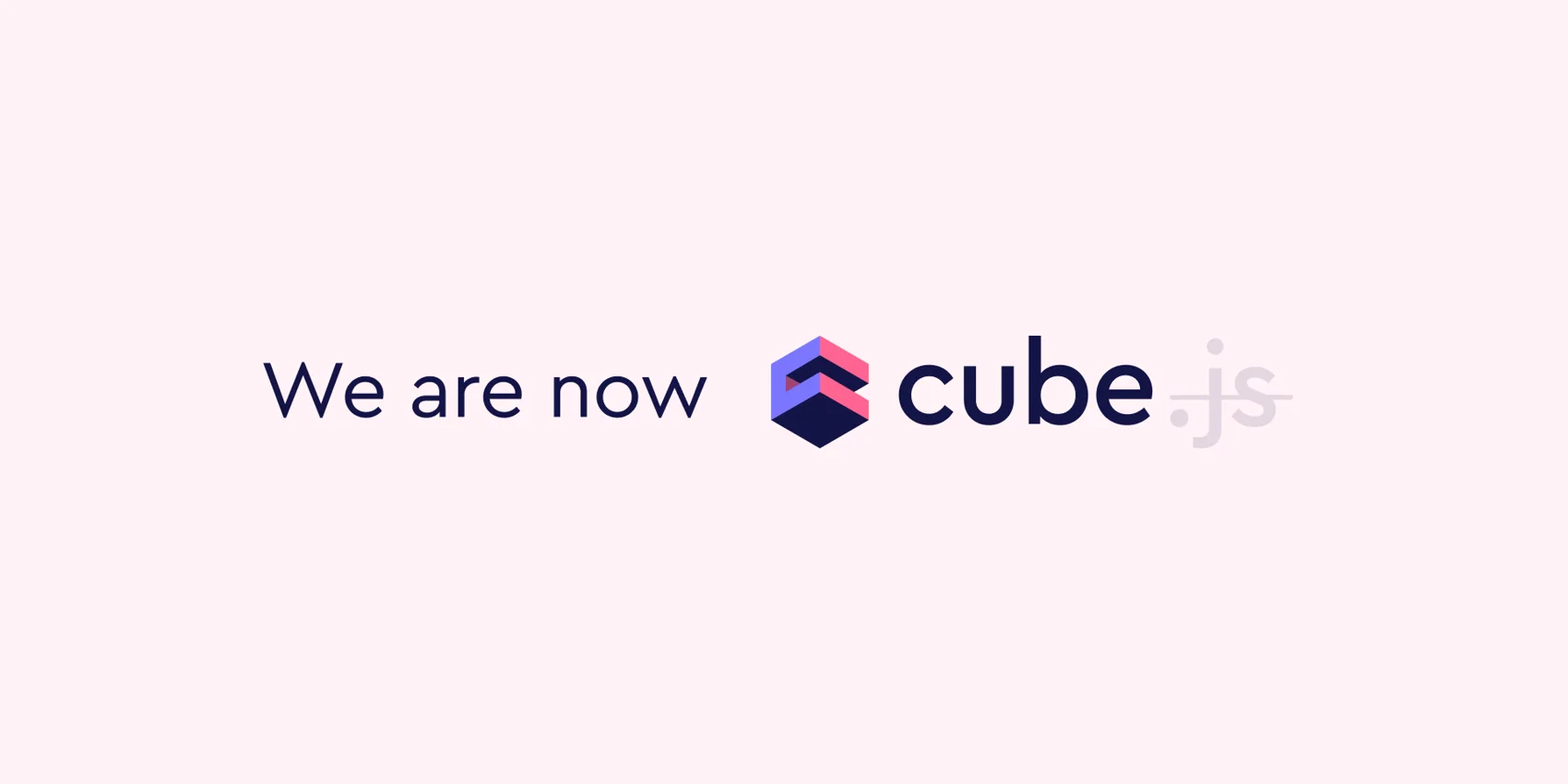 Cover of the 'Cube.js is now Cube' blog post