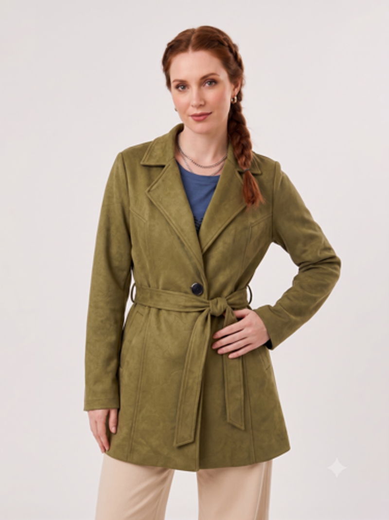 Abrigo Mujer Verde Oliva — vista alternativa